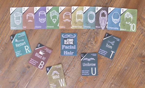 Card Blasting Facial Hair Components